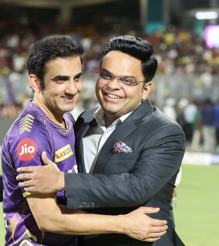 Gautam Gambhir And Jay Shah ( Photo - Ofiicial X Account Gautam Gambhir )