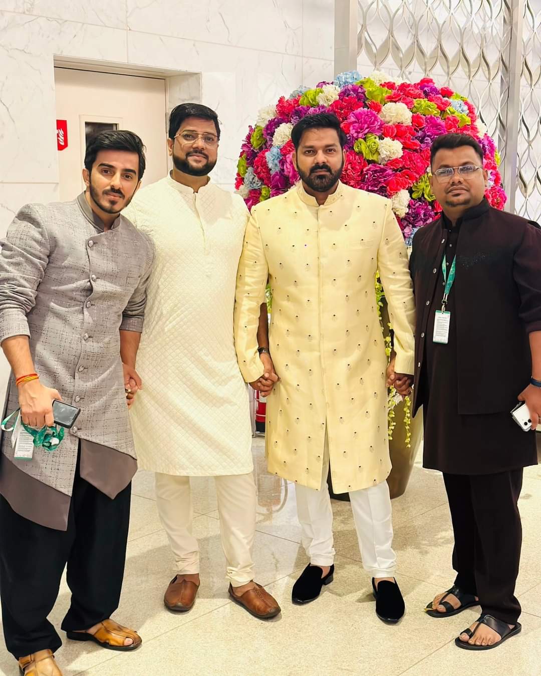 Pawan Singh In Anant Ambani Wedding Ceremony